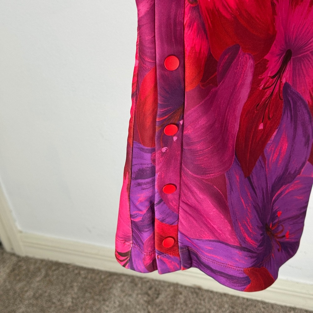 Adidas x FARM Rio Floral Tracksuit Set Pink Purple Jacket Pants Size M Tropical - Picture 8 of 11
